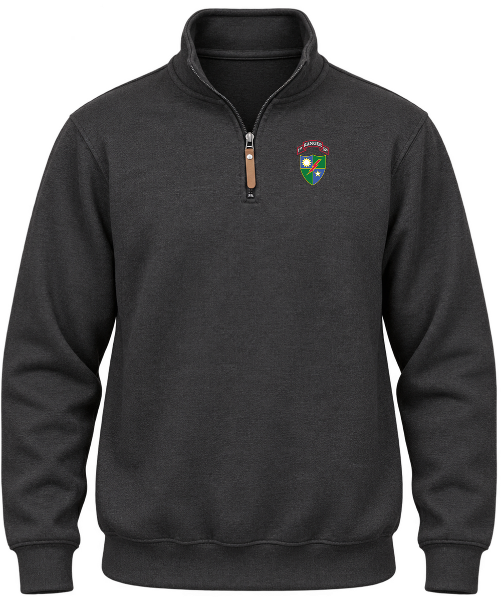 75th Ranger Regiment 1st Battalion Scroll & Crest Quarter-Zip Pullover