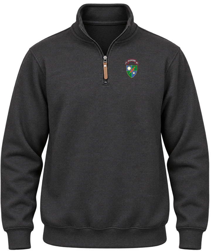 75th Ranger Regiment 1st Battalion Scroll &amp; Crest Quarter-Zip Pullover