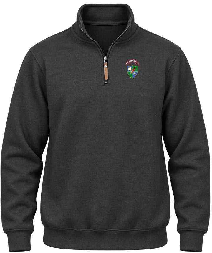 75th Ranger Regiment 1st Battalion Scroll &amp; Crest Quarter-Zip Pullover