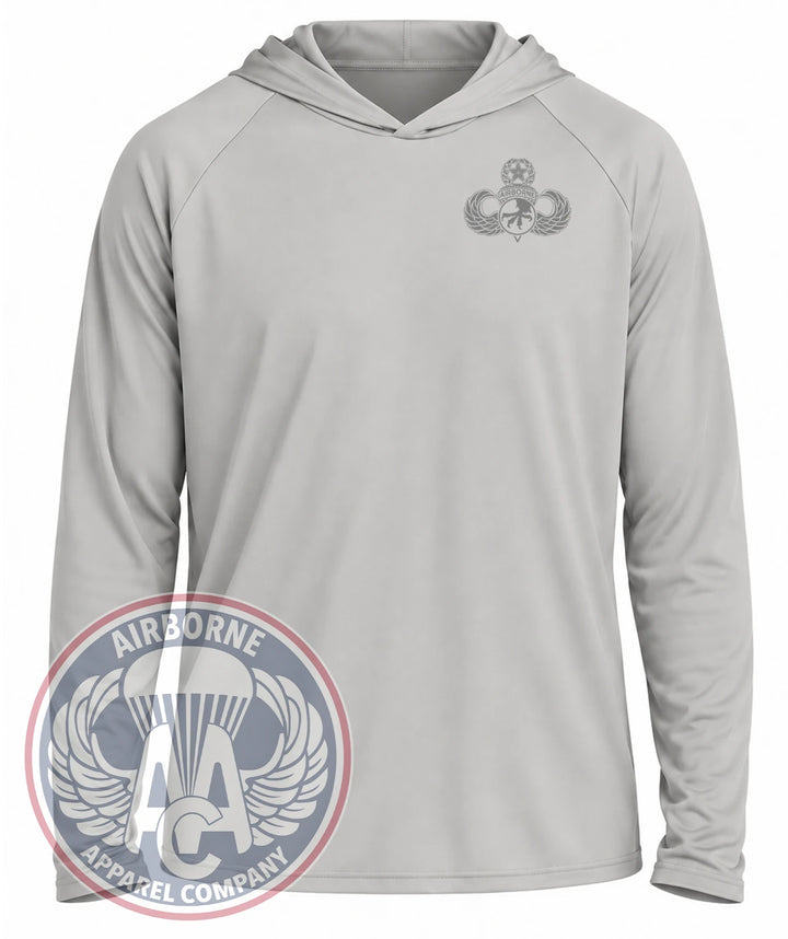 17th Airborne Division UPF Hoodie — Light Gray