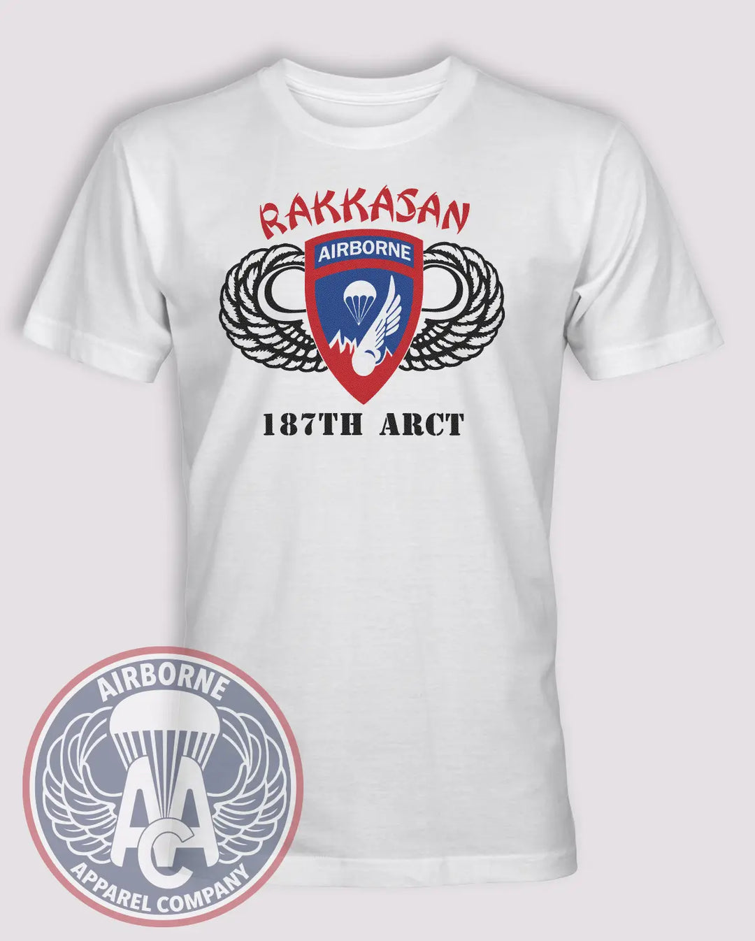 187th Airborne Regimental Combat Team (ARCT) Rakkasan Throwback T-Shirt