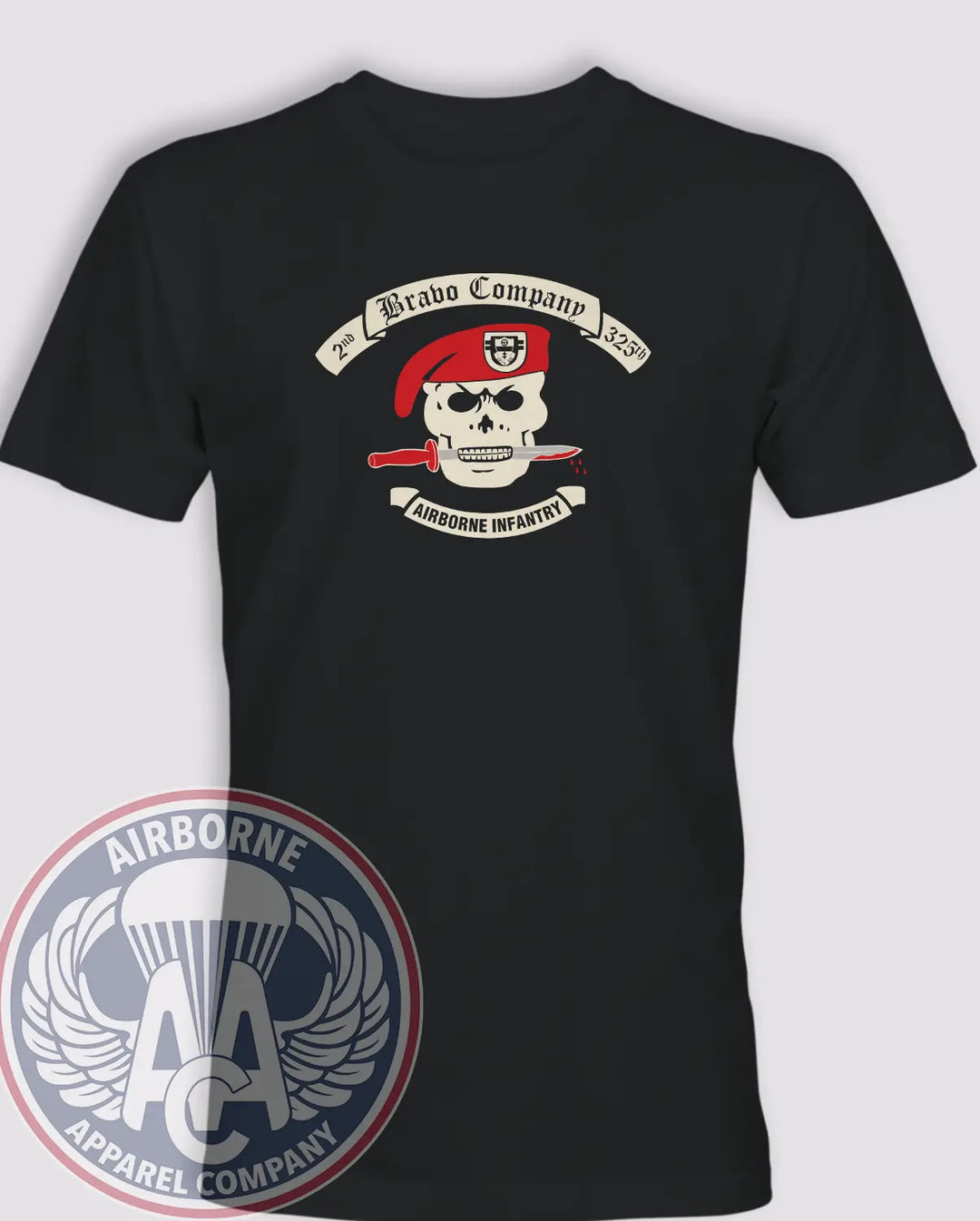 Bravo Company 2/325 PT Shirt Reproduction in Black
