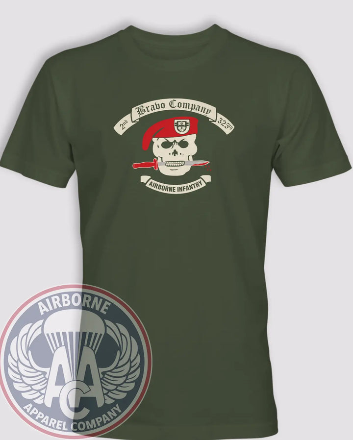 Bravo Company 2/325 PT Shirt Reproduction in Olive Drab
