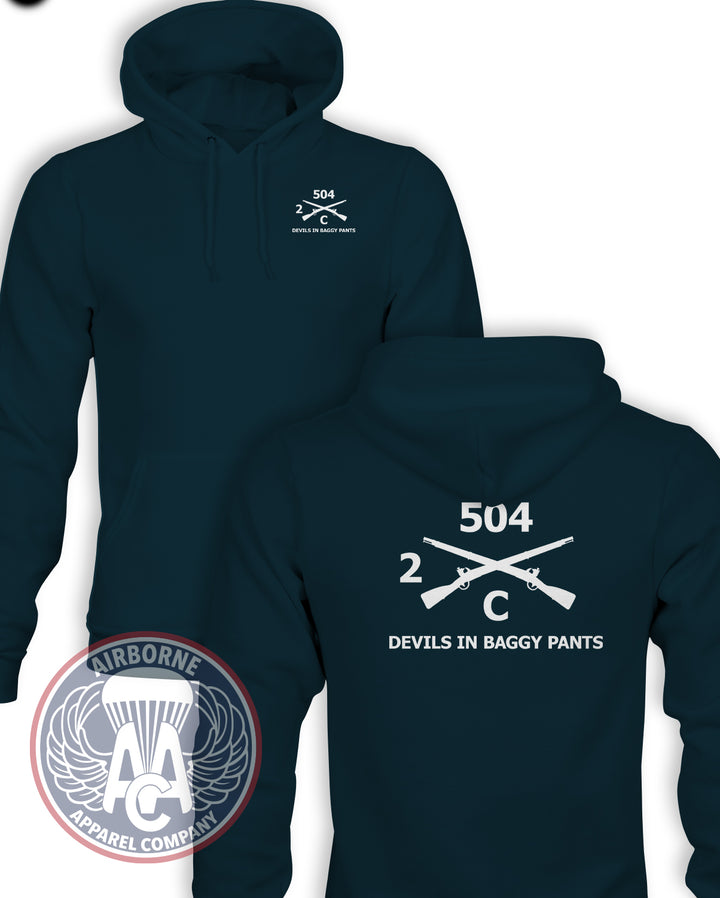 2-504th Infantry Regiment Guidon Champion® Powerblend™ Hoodie