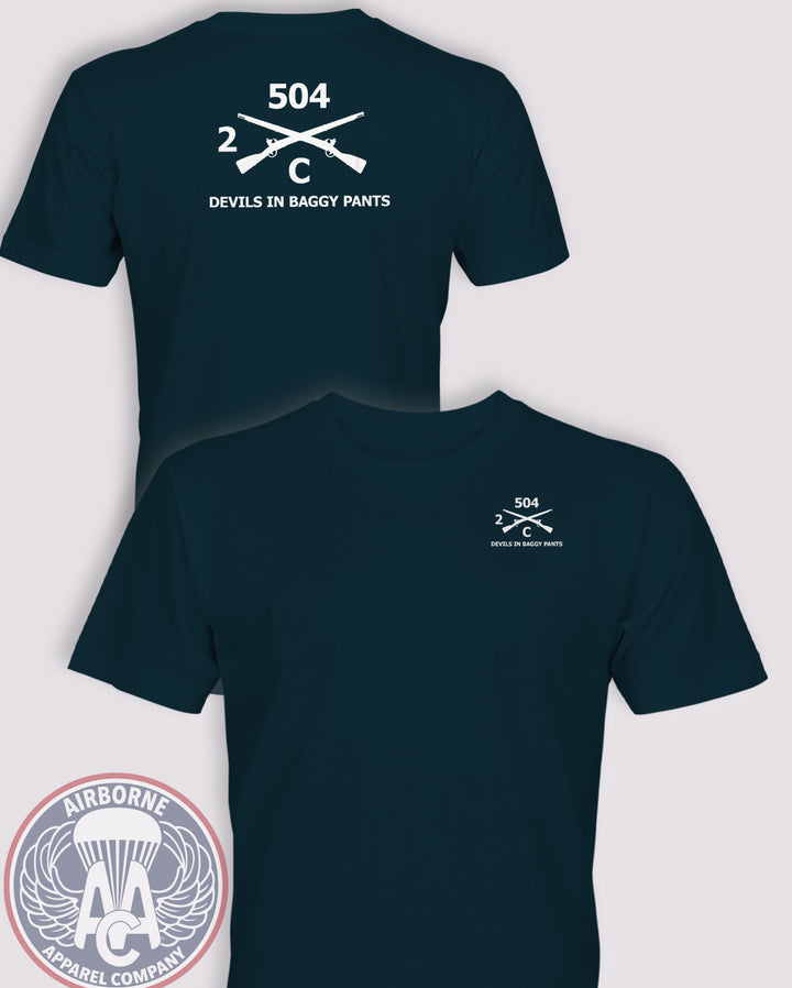 2-504th Infantry Regiment Guidon T-Shirt
