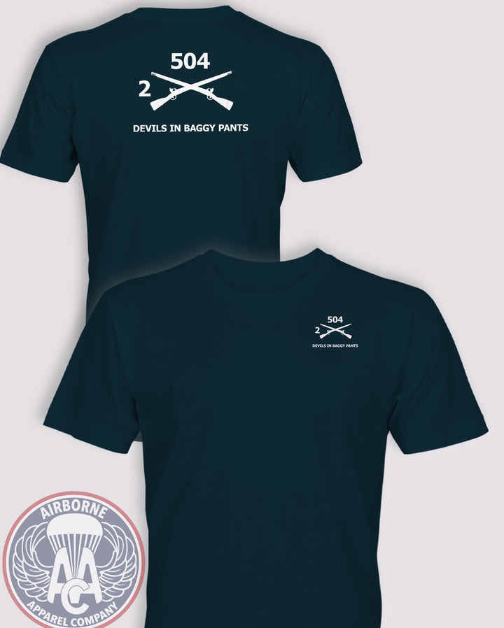 2-504th Infantry Regiment Guidon T-Shirt