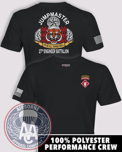 27th Engineer Battalion Jumpmaster Dry-Fit PT Shirt (Official)