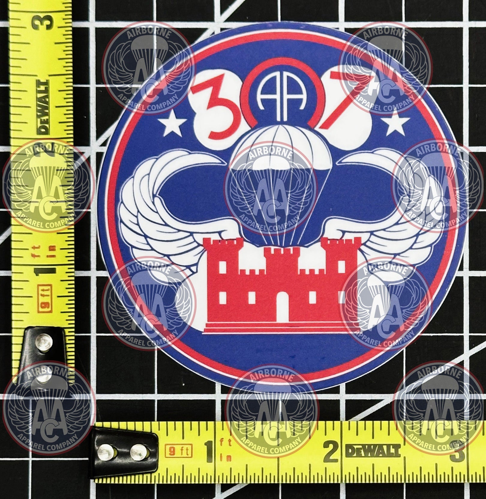 307 Engine Sticker 307th Engineers Pocket Patch Vinyl Decal – Airborne Apparel Co.