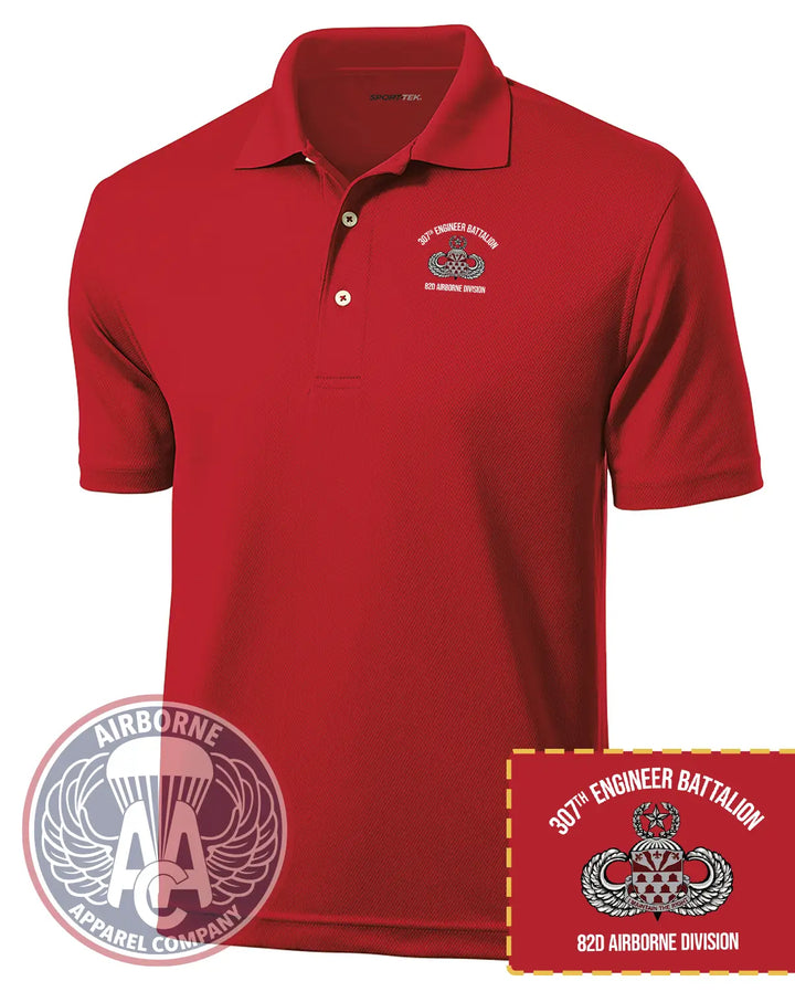 307th Engineer Battalion Dri-Mesh Polo