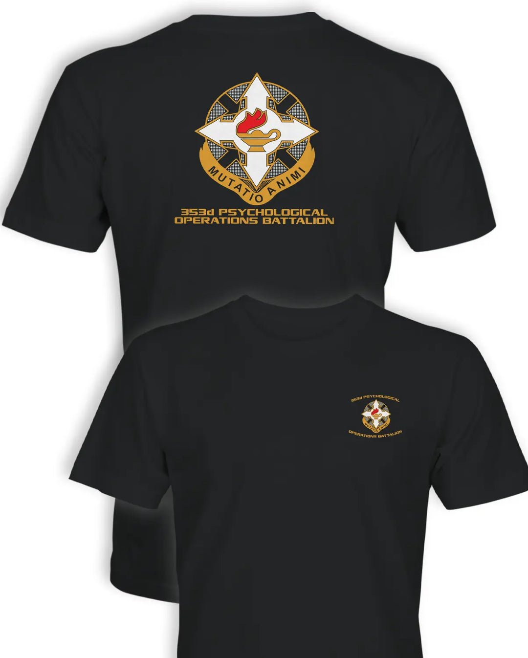353rd Psychological Operations Battalion T-Shirt in black