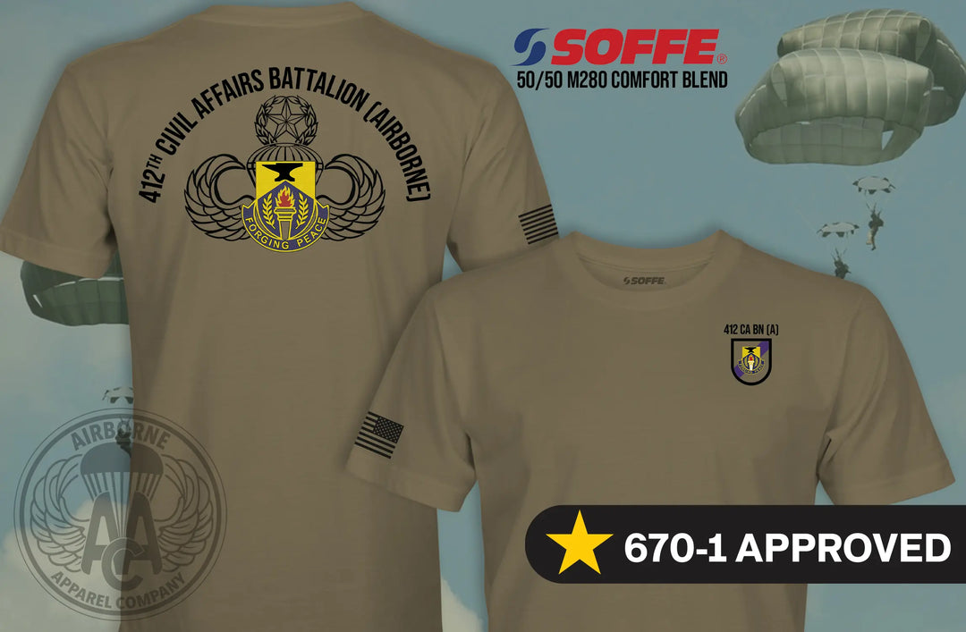 412th Civil Affairs BN PT/Morale Shirt (Official)