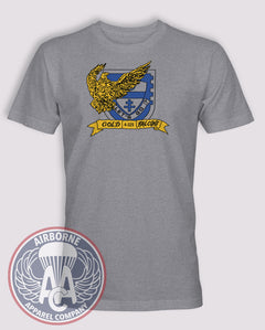 4-325th Airborne Infantry Regiment (AIR) Gold Falcons 1980s Throwback T-Shirt