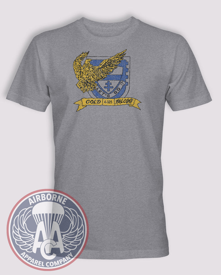 4-325th Gold Falcons 1980s Throwback T-Shirt