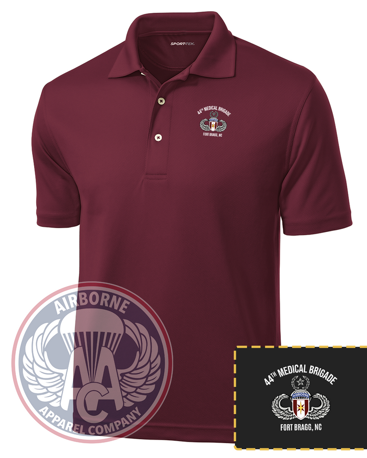 44th Medical Brigade Performance Polo in Maroon