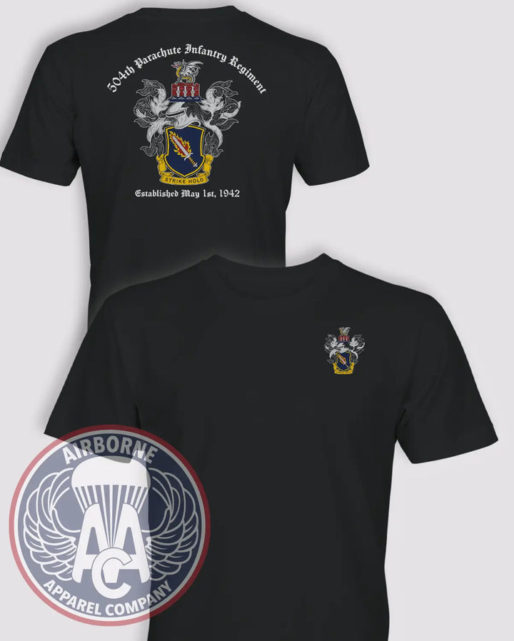 504th Parachute Infantry Regiment Coat of Arms T-Shirt