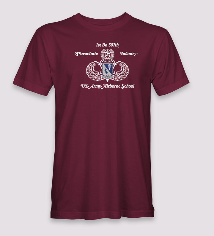 507th Parachute Infantry Regiment Vintage Style Jump School T-Shirt