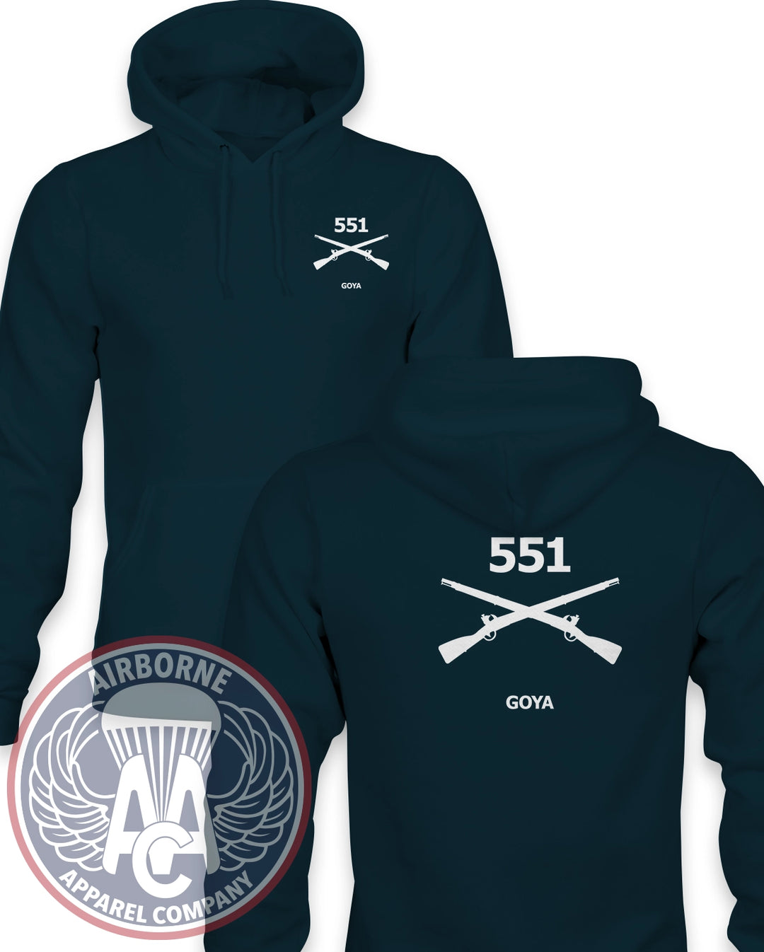 551st Infantry Regiment Guidon Champion® Powerblend™ Hoodie