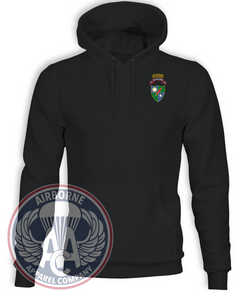 75th Ranger Regiment Regiment, Ranger tab, scroll and crest, Black Champion hoodie