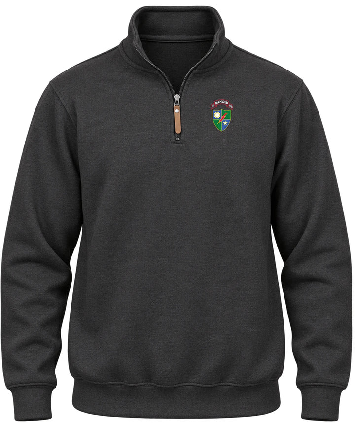 75th Ranger Regiment Military Intelligence Battalion Scroll &amp; Crest Quarter-Zip Pullover