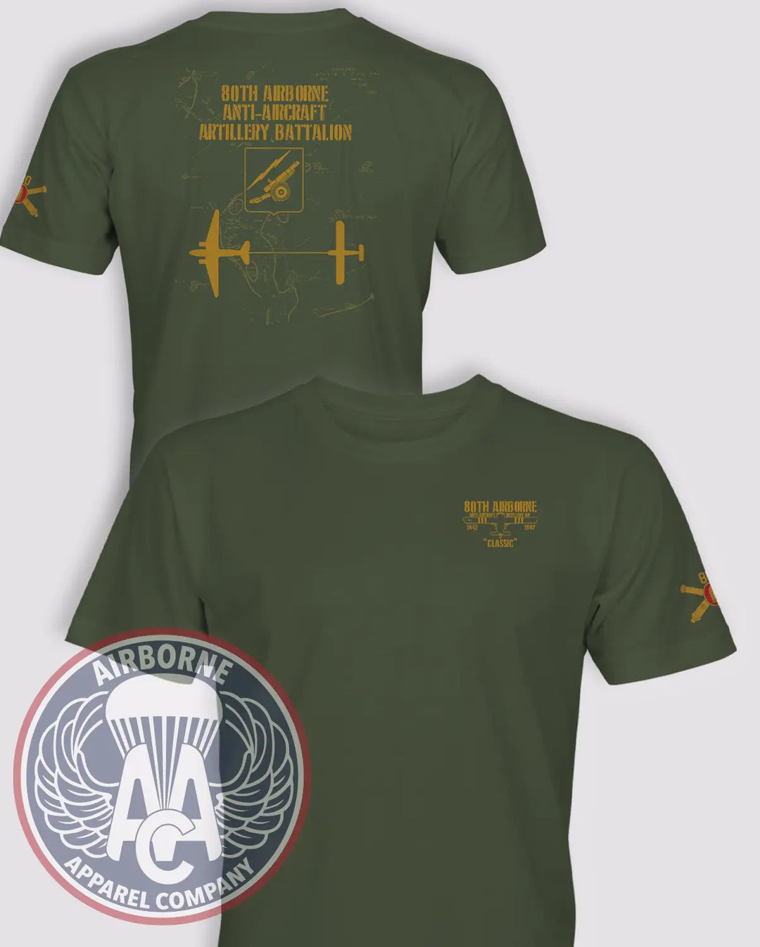 80th Airborne Anti-Aircraft Artillery Battalion T-shirt