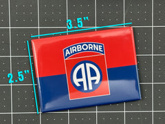 82nd Airborne Flag Fridge Magnet