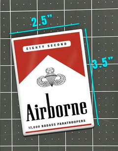 Smokin' Airborne 82nd Airborne Division Fridge Magnet