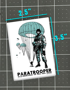 82nd Airborne "Paratrooper" Fridge Magnet
