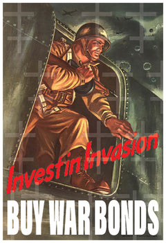 Iconic "Invest in Invasion" 13" x 19" Poster Reproduction