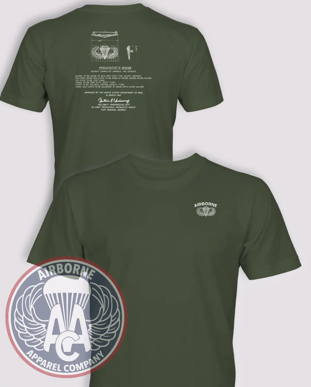 Yarborough Parachutist Badge T-Shirt