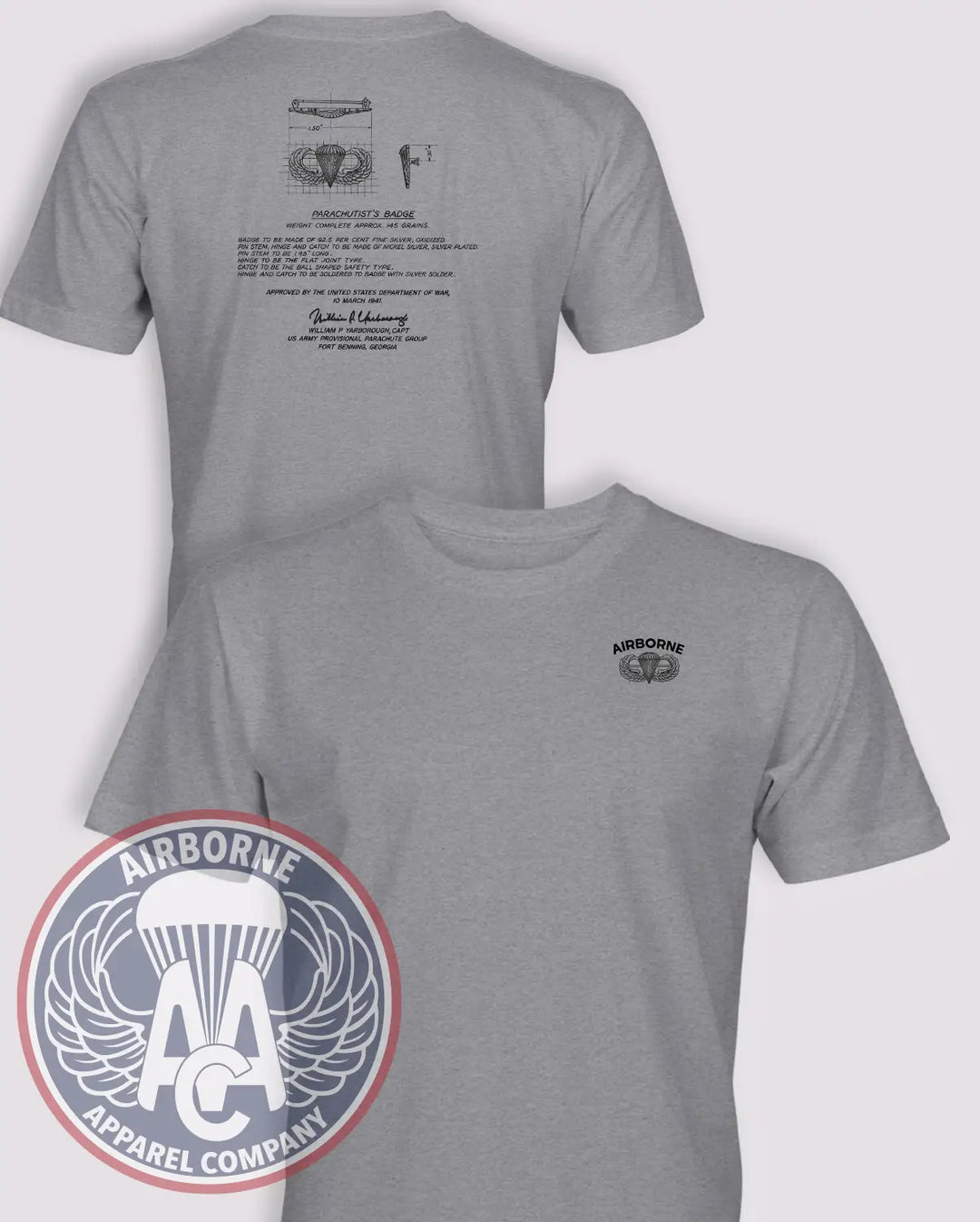Yarborough Parachutist Badge T-Shirt