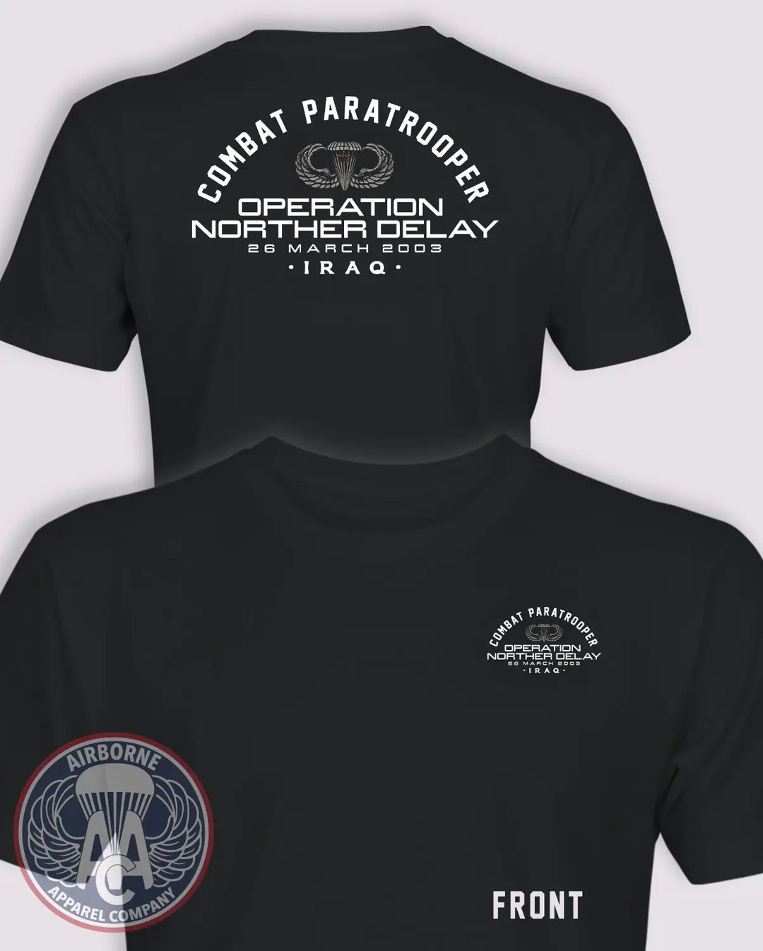 Operation Northern Delay Combat Paratrooper T-Shirt