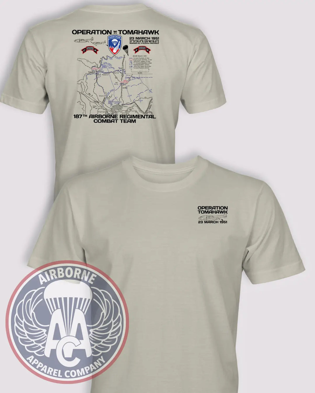 187th Airborne Regimental Combat Team (ARCT) Operation Tomahawk T-Shirt