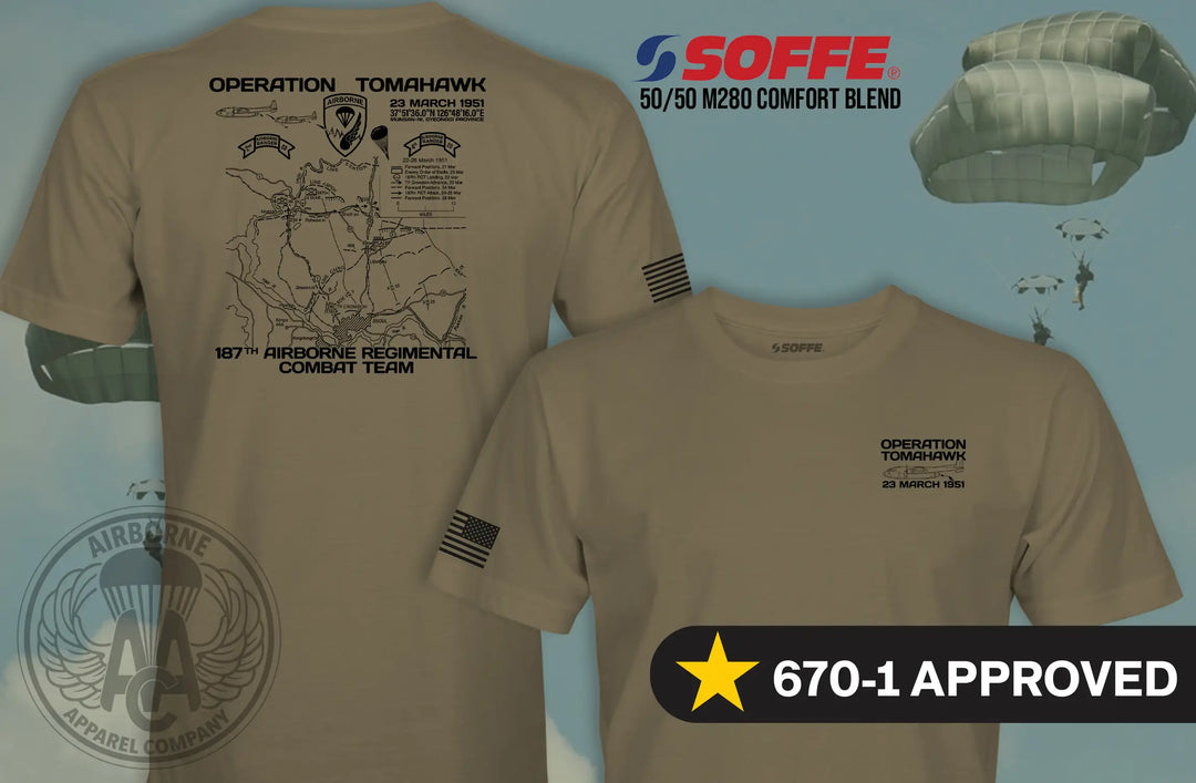 187th Airborne Regimental Combat Team (ARCT) Operation Tomahawk T-Shirt