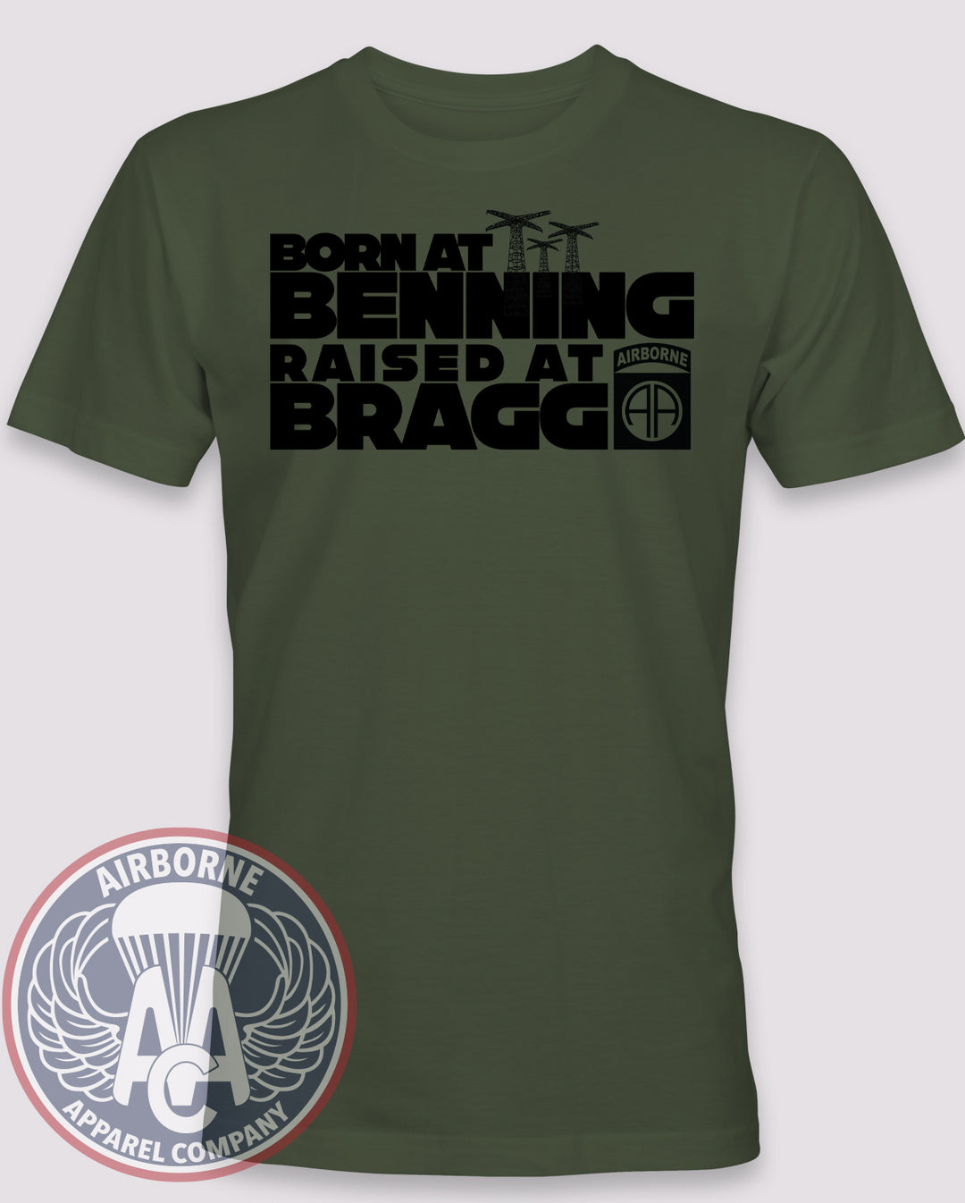 Born at Benning Raised at Bragg T-Shirt