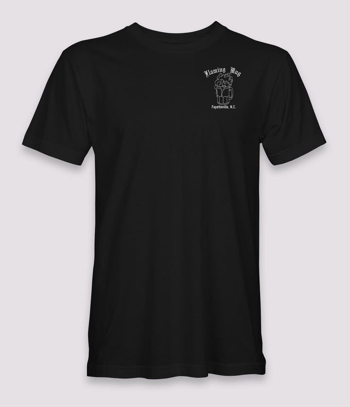 Flaming Mug Tribute T-shirt