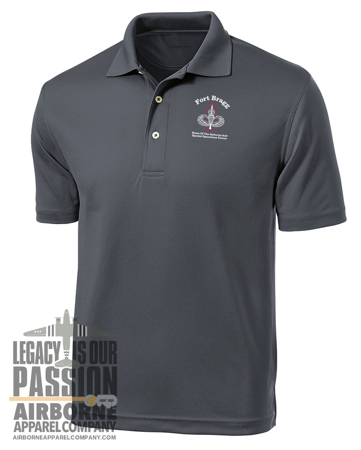 Fort Bragg Gate Sign Dri-Fit Polo