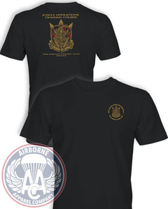 JOTC-P Panama T-shirt in Black, front and back