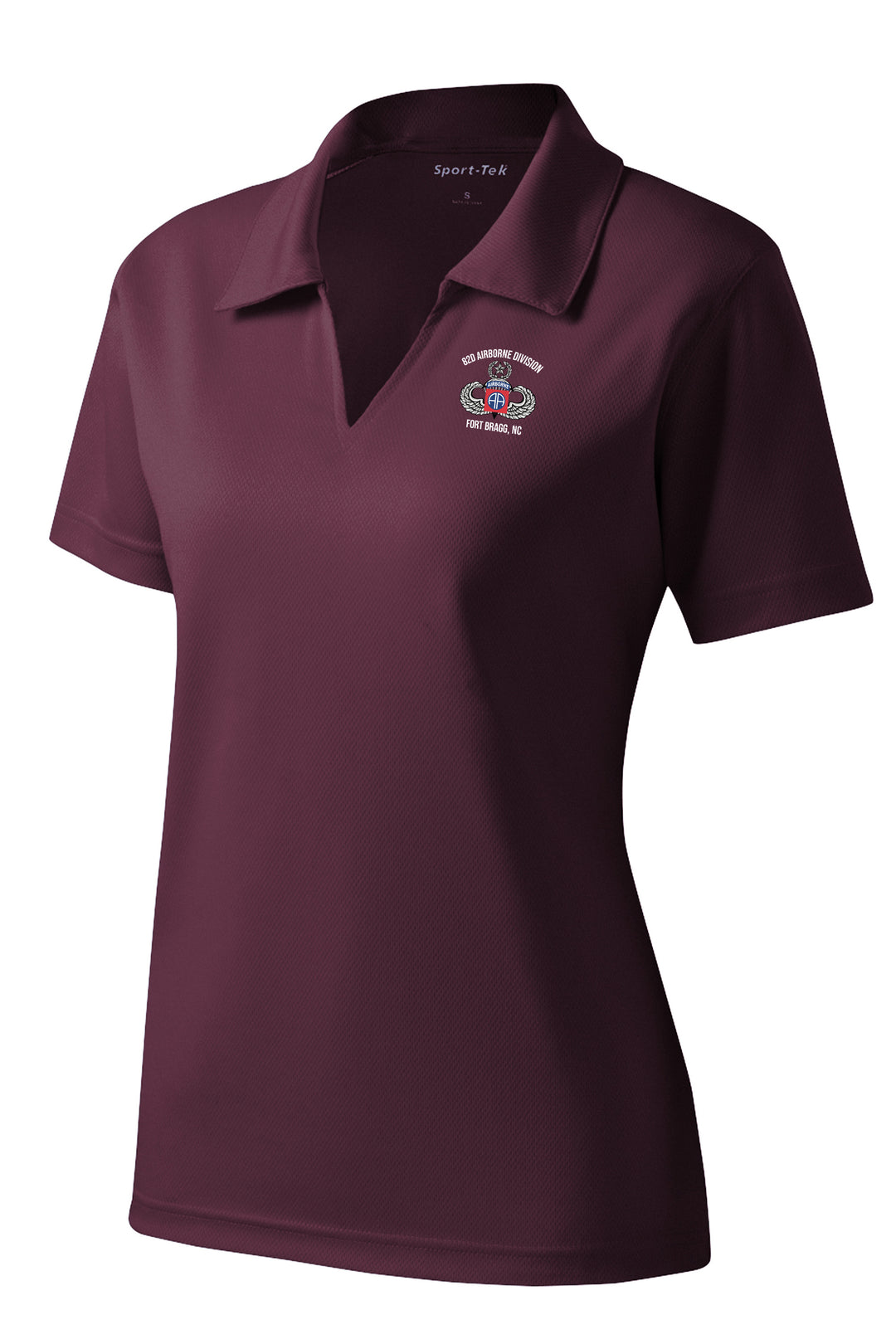 82nd Airborne Division Ladies V-neck Polo
