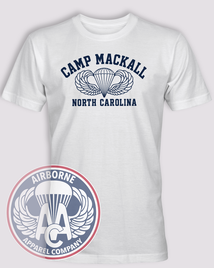 WWII Camp Mackall Reproduction T-shirt in White