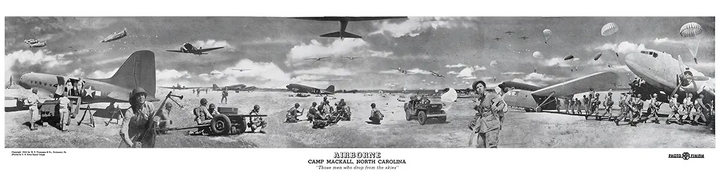 Camp Mackall 36" x 9" "Yardlong" Panorama Reproduction