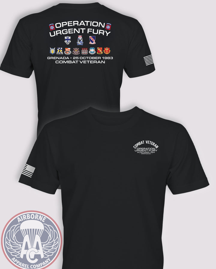 Urgent Fury 82nd Airborne Combat Veteran Shirt
