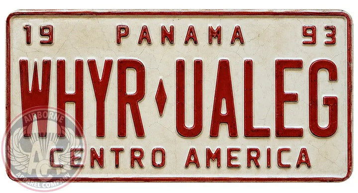 WHYRUALEG 12" x 6" License Plate