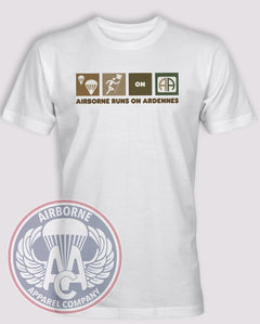 Airborne Runs on Ardennes T-shirt in White