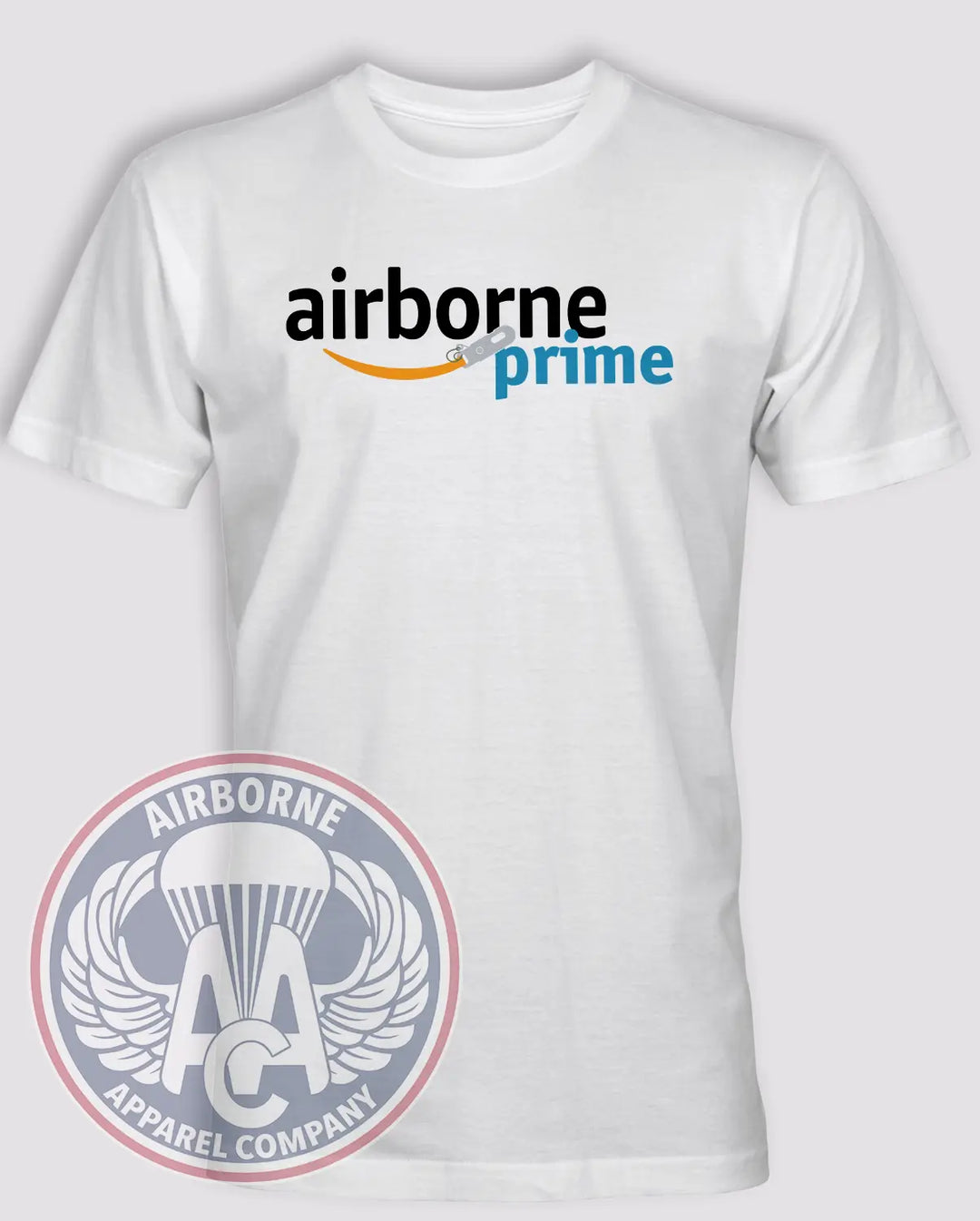 Airborne Prime T-shirt — T10 design in White
