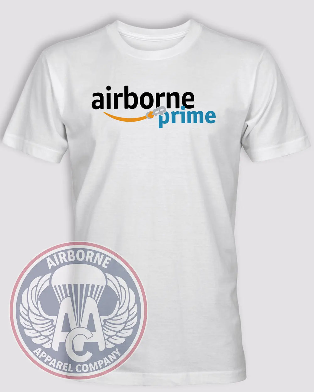 Airborne Prime T-shirt — T11 design in White