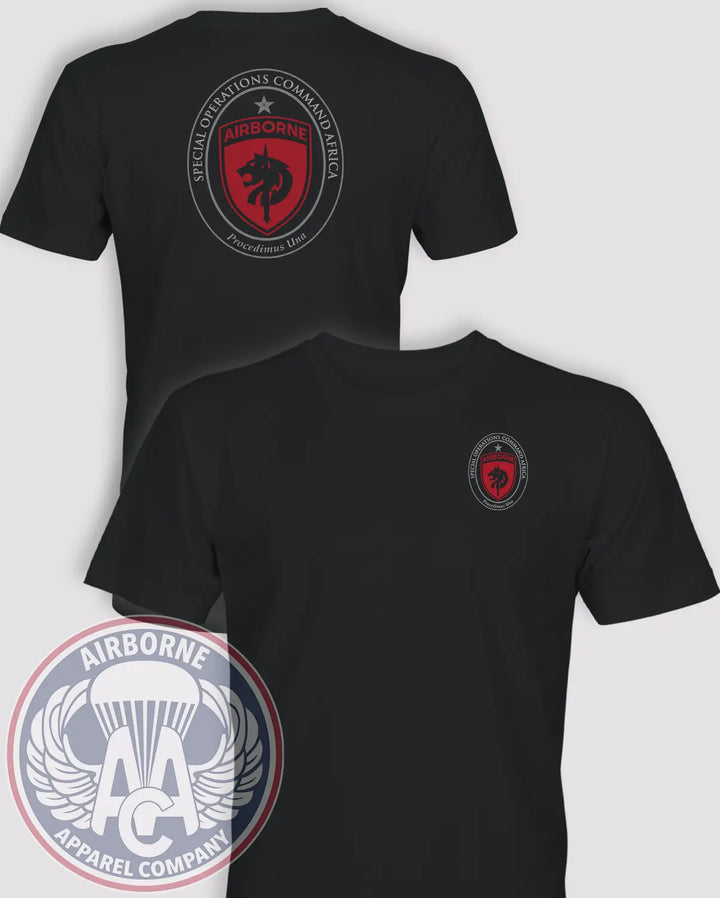 SOC-Africa T-shirt in Black Lightweight Cotton