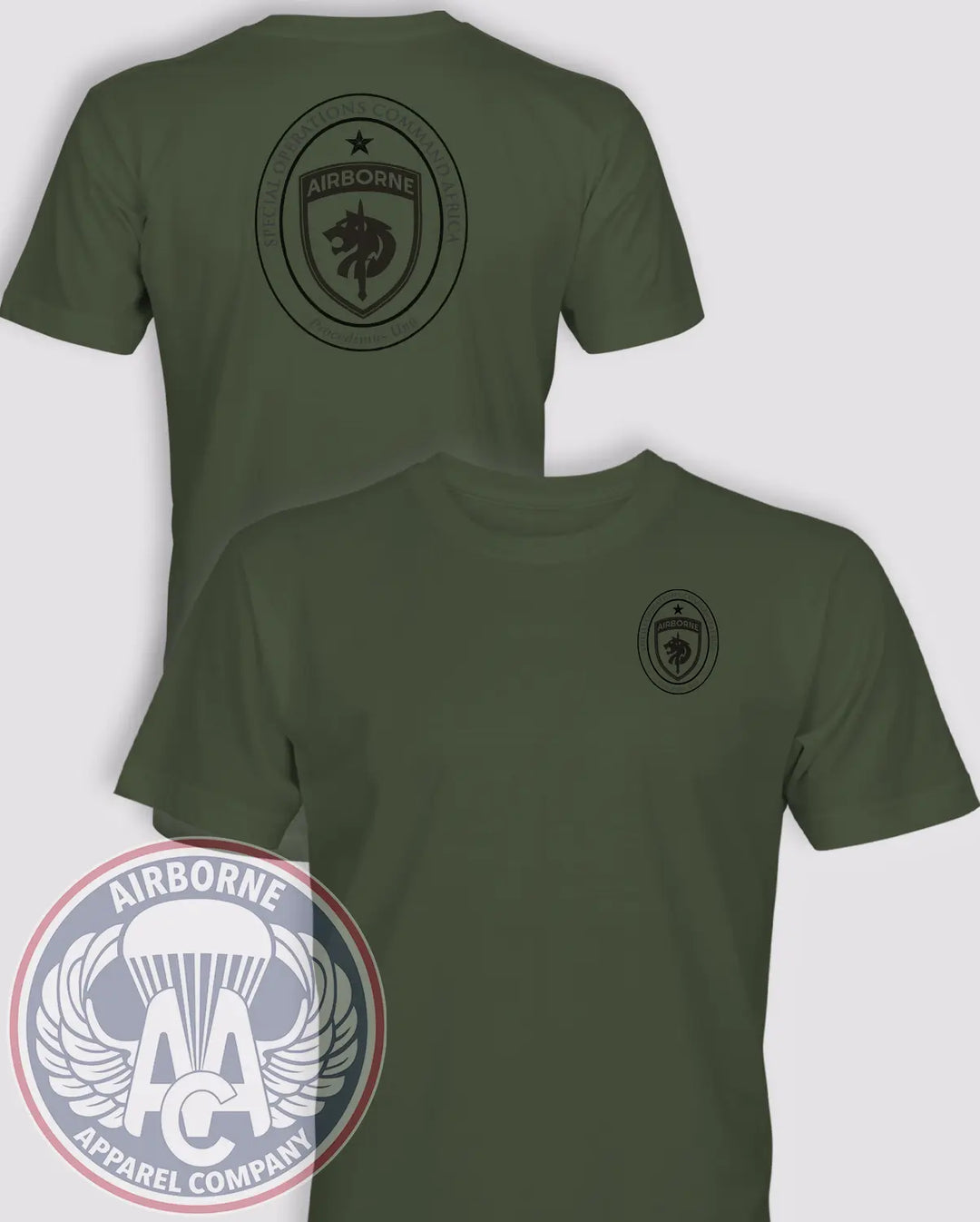 SOC-Africa T-shirt in Olive Drab Lightweight Cotton