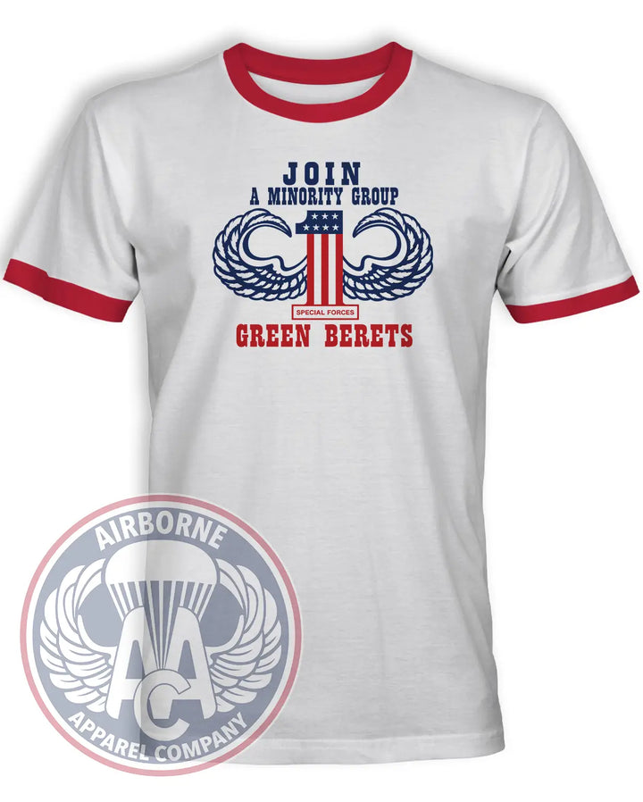 "Join A Minority Group" Special Forces Recruiting T-shirt Reproduction