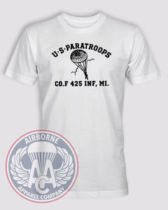 F CO 425 INF US Paratroops T-Shirt