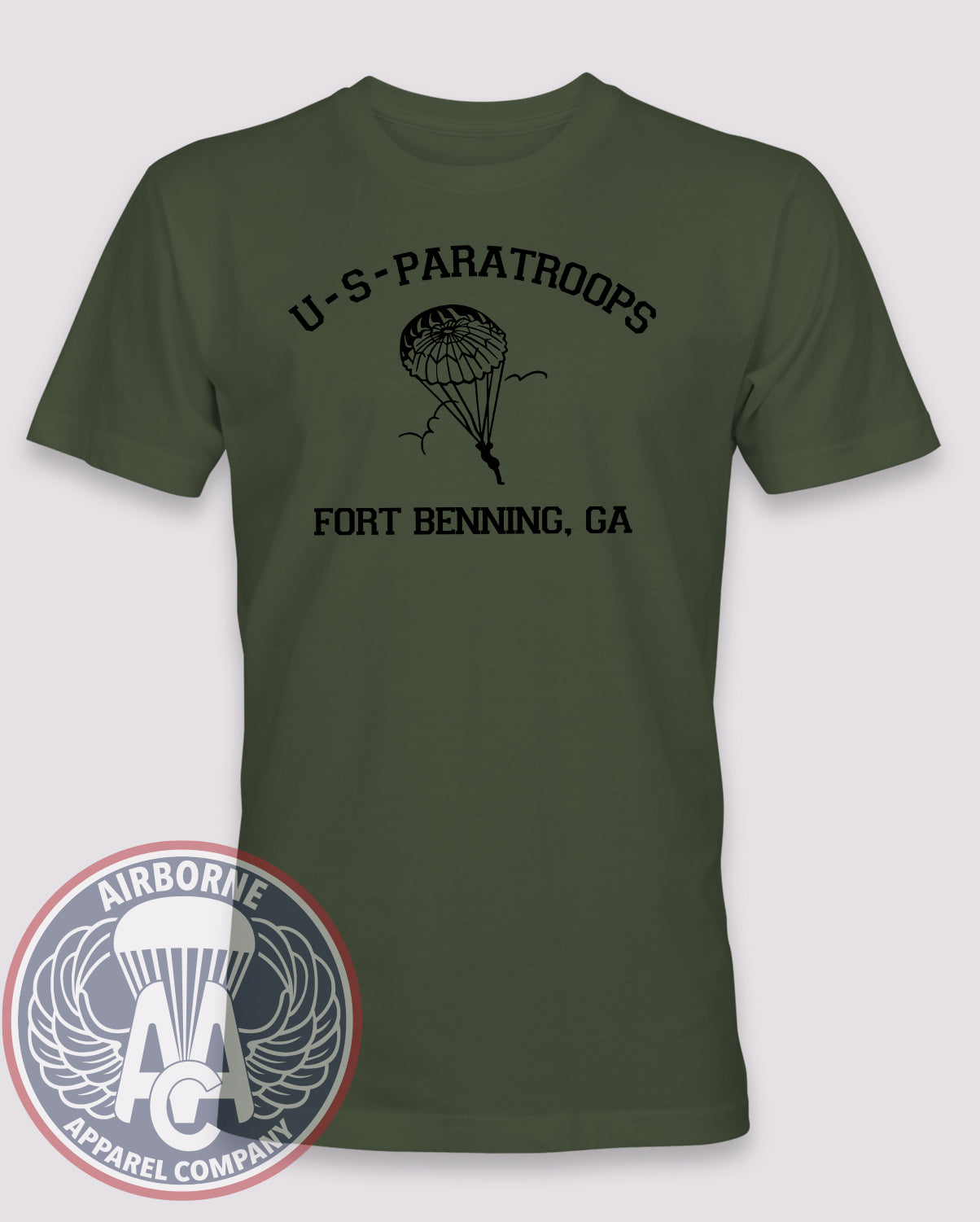 Fort Benning US Paratroops T-shirt – Airborne Apparel Co.